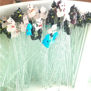 Que khuấy ly thủy tinh trang trí, tái sử dụng, thân thiện với môi trường dành cho đám cưới, tiệc tùng, nhà hàng - Product Image 3