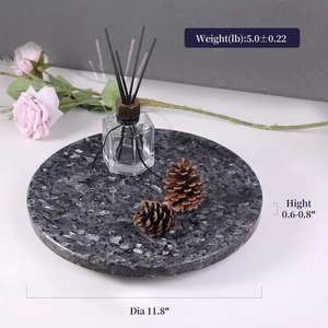 Bandeja Giratoria de Mármol Negro Ideal para Artículos Esenciales de Cocina, Decoración de Mesa de Comedor y Almacenamiento en Encimeras, Venta al por Mayor desde India - Product Image 4