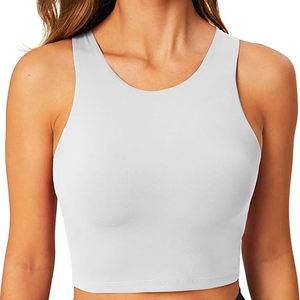 2026 Recycle Factory Design Wholesale Performance Women's High Support Seamless Sports <b>Bra</b> Crisscross <b>Straps</b> Quick Dry <b>Bra</b> - Product Image 1