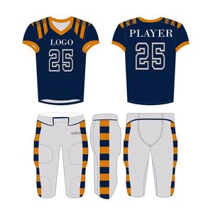 Uniforme de Fútbol Americano 2025 Personalizado con Impresión Frontal, Mangas Cortas, Alta Calidad, Transpirable, Antibacterial y Ligero, OEM - Product Image 2