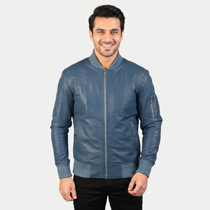 Men's Stylish <b>Slim</b> <b>Fit</b> Sheep Skin Leather <b>Jacket</b> High Street Style Breathable Top Winter Fashion Top Demanded <b>jacket</b> for men - Product Image 6