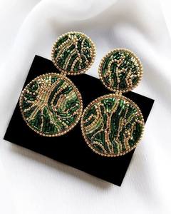 Fashionable Handmade Embroidery Beaded <b>Earrings</b> for Women Multicolor Bohemian Statement Jewelry Wholesale Supplier - Product Image 4