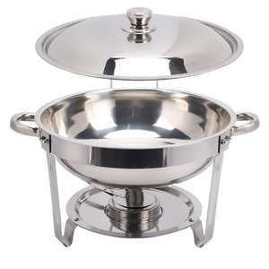 Recipiente de lujo para calentar comida, de acero inoxidable, con tapa enrollable, para hoteles, buffets, catering, restaurantes, bodas y banquetes. - Product Image 1