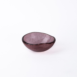 Bol en verre soufflé à la bouche avec bulles d'air, design unique pour la décoration moderne de la maison, bol décoratif élégant fait à la main - Product Image 3