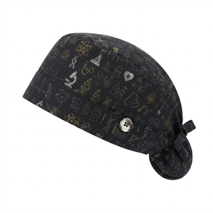 Gorro Quirúrgico Estampado Rosa Ajustable, Unisex, Accesorio de Uniforme Hospitalario, Tejido con Detección de Agujas - Product Image 5