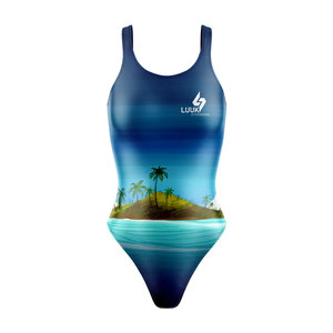 Maillot de bain une pièce personnalisé pour femme, combinaison de bain à sublimation numérique, séchage rapide, vêtements de plage, vente en gros, usine OEM - Product Image 2