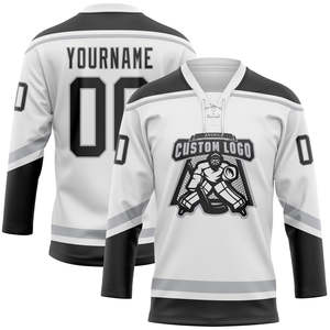 Maillot de hockey OEM sublimé, t-shirt d'équipe 100% polyester, vêtement de sport décontracté à manches longues, pull-over pour tenue d'équipe décontractée. - Product Image 2