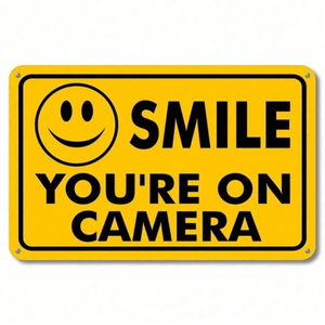 CIFbuy Segnale di Avvertimento per Telecamera di Sicurezza con Supporto POE, Impermeabile, Durevole, per Uso Interno ed Esterno, Accessorio di Sorveglianza per TikTok - Product Image 1