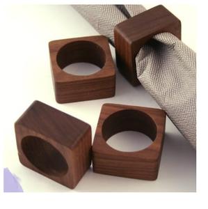 Servilletero de Lujo para Hotel, Anillo para Servilletas de Metal y Madera, Decoración de Mesa, Accesorios para Restaurante, Gran Venta - Product Image 2