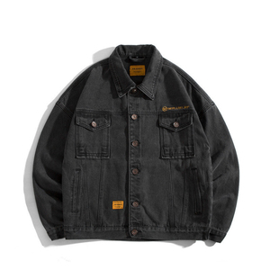 Man <b>Denim</b> <b>Jacket</b> Wholesale High Quality <b>Men</b> Custom <b>Denim</b> <b>Jacket</b> Distressed Stylish Black Plain for <b>Men</b> OEM Customized - Product Image 5