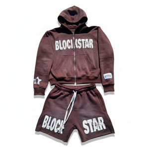 Ensembles de survêtements courts pour hommes 2026 – Collection été personnalisée unisexe en coton, ensemble deux pièces délavé à l'acide - Product Image 1