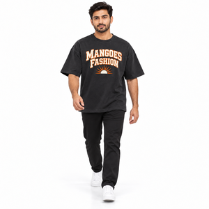 Camiseta Oversize de Lujo para Hombre, 100% Algodón Pesado, Cuello Mock, de Alta Calidad, Personalizable, Estilo Boxy - Product Image 2