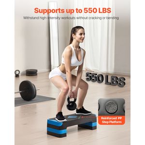 Stepper Aerobico da 28 Pollici, Altezza Regolabile, Piattaforma per Allenamento Fitness in ABS, Step per Esercizi Aerobici - Product Image 3