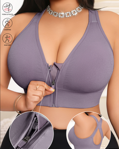 Sujetador Deportivo Ligero para Mujer, Talla Grande, con Cierre Frontal, Soporte Alto, Antideslizante, Seguro para Correr y Hacer Ejercicio - Product Image 6