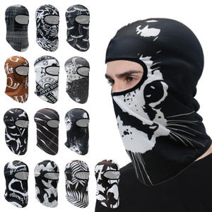 Vente en gros de balaclavas de ski personnalisés avec logo imprimé, unisexes, en polyester, thermiques, imperméables, multicolores, pour la moto - Product Image 4