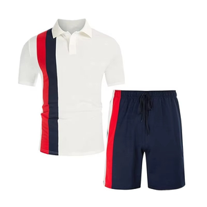 Ensemble d'été 2026 : T-shirt à manches courtes et short de sport à séchage rapide pour homme – Tenue de sport deux pièces tendance pour homme - Product Image 5