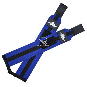 Bandes de maintien pour poignets personnalisées, robustes, avec fermeture auto-agrippante, bandes de maintien élastiques pour la musculation et la salle de sport, étiquette privée - Product Image 2