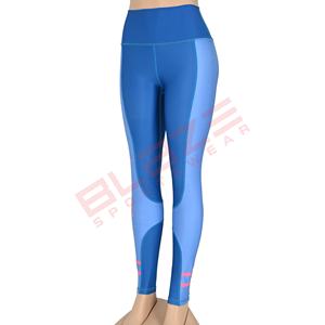Blaze Fight Wear Customized High-Waist Yoga <b>Leggings</b> Quick Dry Anti-Static Solid Breathable Spandex/Polyester Elastic Waist - Product Image 5