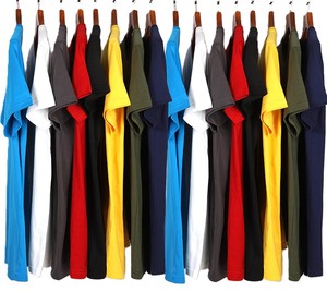 Camiseta Casual Holgada de Cuello Redondo, 180g, Algodón Peinado CVC, con Logotipo Bordado Personalizado, Precio de Fábrica CN, Bangladesh - Product Image 5