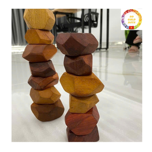 Bloques de Equilibrio de Madera Ecológicos, Juguete Montessori de 10 Piezas con Temática de Animales y Naturaleza para el Desarrollo de la Primera Infancia de 5 a 7 Años - Product Image 2