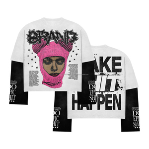 Camiseta Personalizada con Pedrería, Estilo Vintage, Lavado Ácido, Cuello Redondo, 100% Algodón Grueso, Impresión DTG, Corte Cuadrado, Camiseta Gráfica para Hombre - Product Image 1