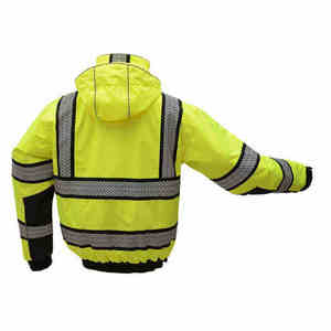 Veste de travail industrielle OEM 2026 personnalisée, type R, coque rigide, haute visibilité, réfléchissante, hiver, classe 3, certifiée ASTM - Product Image 5