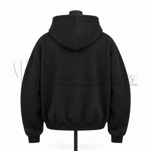 Men's Black Oversized <b>Zip</b> <b>Up</b> <b>Hoodie</b> Rhinestone <b>Graphic</b> Full <b>Zip</b> Hooded Sweatshirt Hip Hop Streetwear - Product Image 2
