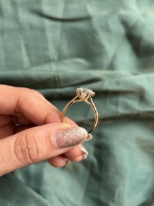 Anillo de Diamante Tallado en Oro Amarillo de 14K, Cultivado en Laboratorio, Certificado IGI, Joyería Elegante, Diseño Atemporal, Brillo Natural, Anillo de Compromiso, Oro Estilo Sty - Product Image 2