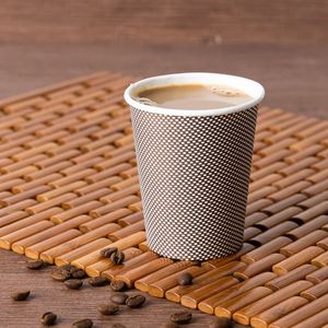 Gobelet à café en papier biodégradable à usage unique avec couvercle, logo personnalisé, pour la livraison de boissons sans fuite - Product Image 5
