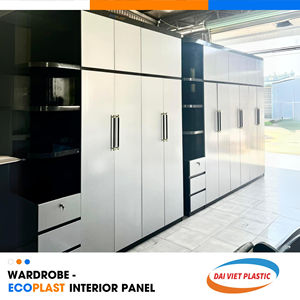 Resistencia al fuego Resistencia a los arañazos Armario Panel interior de PVC La mejor FÁBRICA DE Vietnam para paneles interiores - Product Image 1