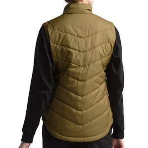 Gilet matelassé à manches longues avec doublure isolante, fermeture éclair intégrale, nouveau design, coupe-vent, tendance, vente en gros - Product Image 6