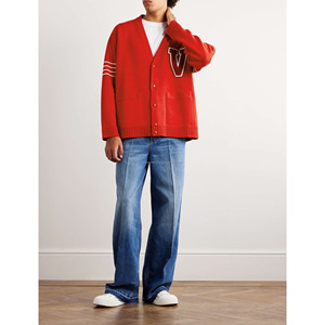 Wholesale Plus Size Winter <b>Cardigan</b> <b>Sweater</b> Korean Version Trend Top Jacket for Men Wool/Acrylic Material - Product Image 5