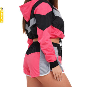 ชุดกางเกงขาสั้นกันลมสำหรับผู้หญิงซามาเวียชุดกีฬาสองชิ้นน้ำหนักเบา ระบายอากาศได้ดี แห้งเร็ว |   พร้อมส่งสินค้า - Product Image 3