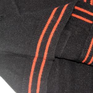 Cardigan décontracté épais pour femme en coton/acrylique à col rond et motif géométrique, anti-rétrécissement et anti-plis, collection automne-hiver - Product Image 5