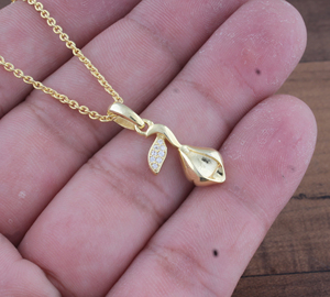 สร้อยคอจี้รูปหัวใจเงินแท้ 925 ชุบทอง 18K สไตล์มินิมอล เครื่องประดับรูปหัวใจกันหมอง สำหรับผู้หญิง ขายส่ง - Product Image 3