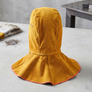 Capucha de Soldadura de Cuero de Vaca Retardante de Llama para Protección Industrial de Alto Riesgo y Protección para la Cabeza - Product Image 6