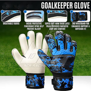 Gants de gardien de but de football durables, gants de gardien de but professionnels, paume en latex allemand haute adhérence personnalisée, doigts sur mesure - Product Image 3