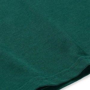 T-shirt uni saisonnier à col rond pour homme, mélange polyester/coton, manches courtes, écologique, respirant, coupe classique pour l'été - Product Image 5