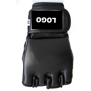 Guantes de Piel para MMA con Palma Abierta Personalizados OEM para Hombre, Guantes de Entrenamiento Transpirables para Muay Thai con OEM - Product Image 4