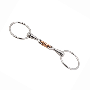 Venta al por mayor Nafko Industry NK-2089 B Bocado de acero inoxidable con enlace francés y boquilla cómoda para caballos de doma y salto - Product Image 1