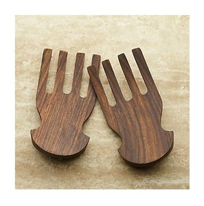 Mezclador de Ensaladas de Madera de Alta Calidad, Mezclador Manual de Ensaladas de Madera de Lujo para una Experiencia Gastronómica, Mezclador de Ensaladas de Madera Suave - Product Image 1