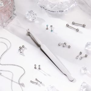 Pinza de Perforación Ligera de Alta Precisión, de Acero Inoxidable Quirúrgico, Herramienta para Joyería Corporal, para Nariz, Oreja, Ombligo y Labio, Segura - Product Image 3