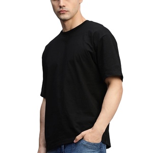 Camiseta de Algodón Extra Grande para Hombre, 240G, Gruesa, Talla Grande, Manga Corta, Deportiva, Informal, Lisa, Estilo Urbano - Product Image 1