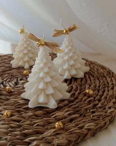 Vietnam <b>Christmas</b> Tree <b>Scented</b> <b>Candle</b> Soy Wax Handmade for Holiday Decor Gift Giving Table Styling Events and Home - Product Image 5