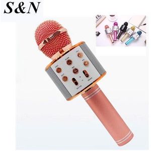S&N <b>Wireless</b> Microphone WS 858F Bluetooth Karaoke <b>Mic</b> Portable Singing <b>Mic</b> For Party Home Use - Product Image 1