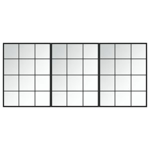 Miroir encadré en métal noir 31,5 x 23,6 pouces, rectangulaire, à fixer au mur, design élégant, pour usage domestique - Product Image 3
