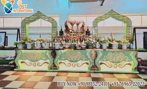 Mostrador de Comida Moderno para Eventos de Boda, Mostrador de Comida de Acero Inoxidable para Salón de Banquetes, Mostrador de Buffet para Bodas en EE. UU. - Product Image 6