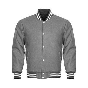 Custom Logo 2024 Wholesale Manufacturer Blank <b>Jacket</b> <b>Men</b> Baseball Varsity <b>Jacket</b> <b>Woolen</b> with Leather Sleeve Casual Coat - Product Image 3
