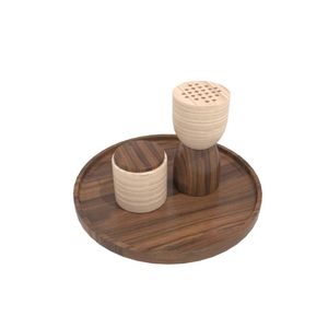 Handcrafted Pine Wood Indian Aromatic Incense Holder Rose Scent Burner <b>Essential</b> <b>Oil</b> <b>Diffuser</b> Decorative Jar Wholesale Mubkhar - Product Image 3