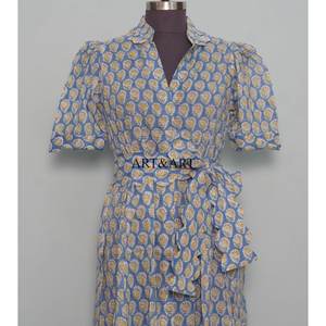 Vestido Casual de Verano para Mujer, de Algodón Premium, Suave, Ecológico, Largo Midi, Diseño Occidental, Ropa Casual para Verano - Product Image 4